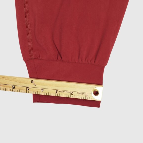 Athleta High-Waisted Red Jogger Pants Moisture-Wicking Stretch Womens M - Picture 6 of 7